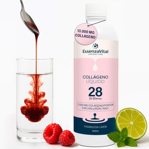 EssenzaVital Women’s Hydrolyzed Premium Liquid Collagen 13000 mg with NAD+, Hyaluronic Acid and Pycnogenol – beauty supplement